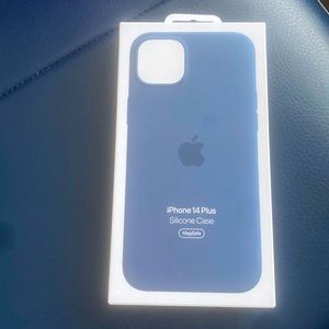 Apple iPhone 14 Plus Silicone Case MagSafe Storm Blue